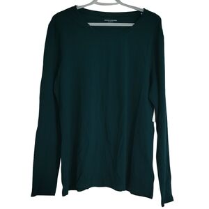 Amazon Essentials Women's Shirt XL Green Pullover Long Sleeve